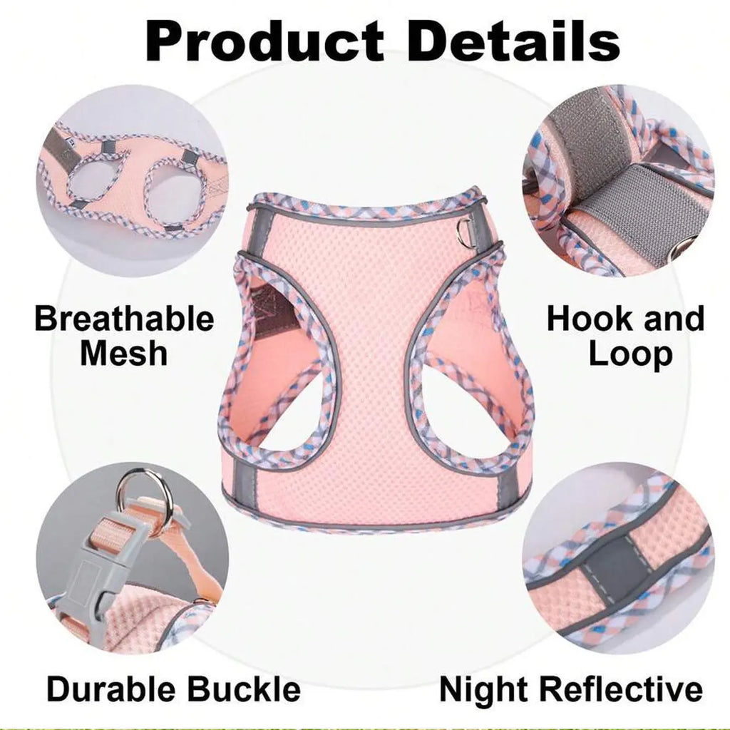 Norvyl Harnais Anti-Traction avec Laisse pour Chien