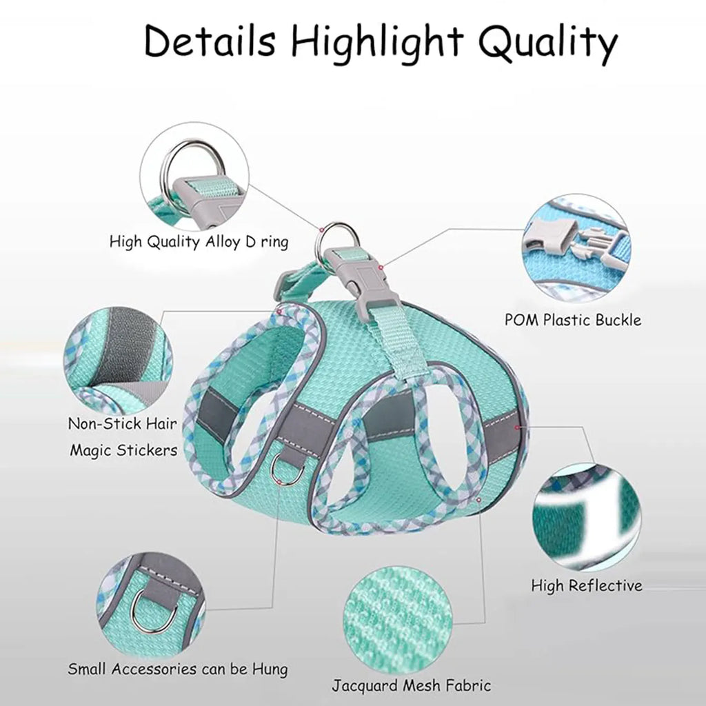 Norvyl Harnais Anti-Traction avec Laisse pour Chien