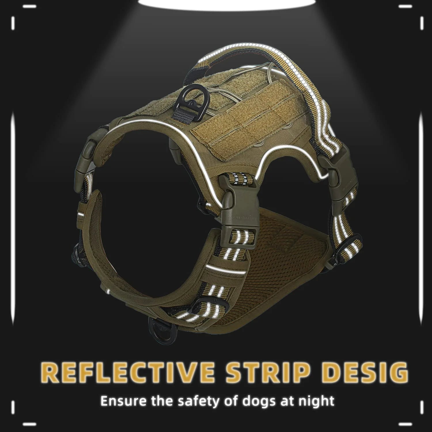 Ravik Harnais Tactique Anti-Traction pour Chien